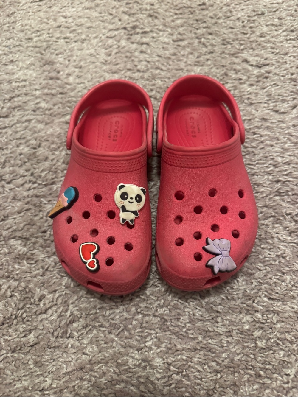 Kids pink Crocs
